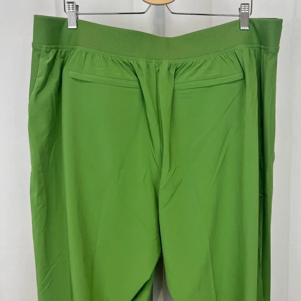 ATHLETA Brooklyn Mid Rise Ankle Pants 198671 Stretch Grass Green Size 18 - Picture 6 of 9
